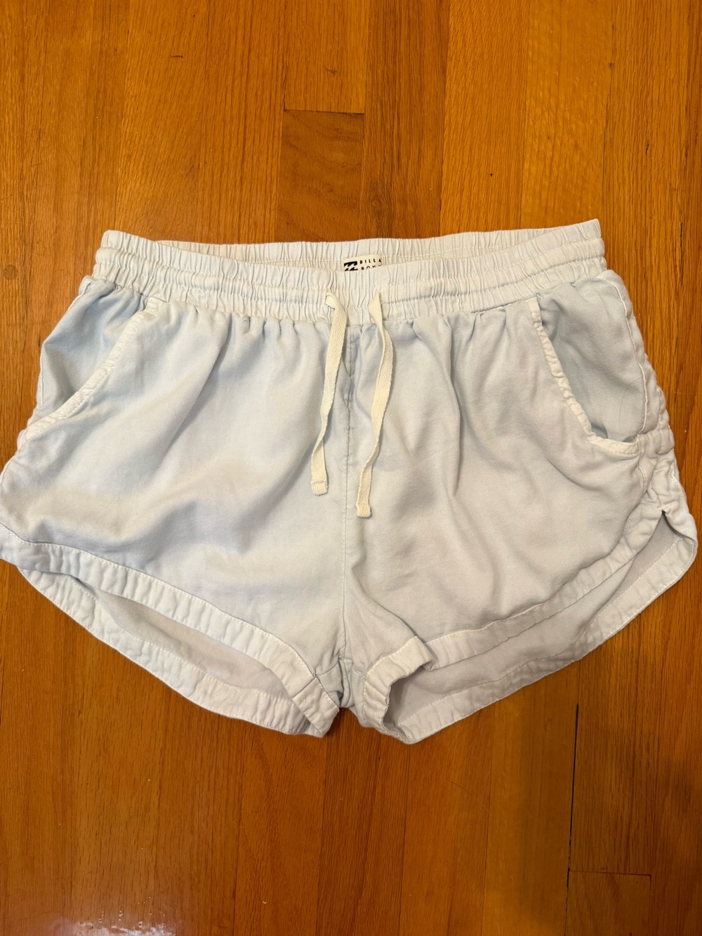 Billabong Pale Blue Women's Athletic Drawstring Shorts